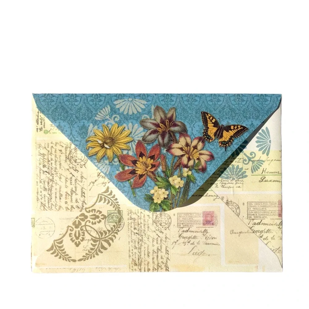 Punch Studio Bright Garden Embellished 3D Single (1) Note Card  (94222)